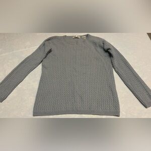 TSE Cashmere Sport 100% Pure Cashmere Cable Knit Crew Neck Sweater‎ Womens Small